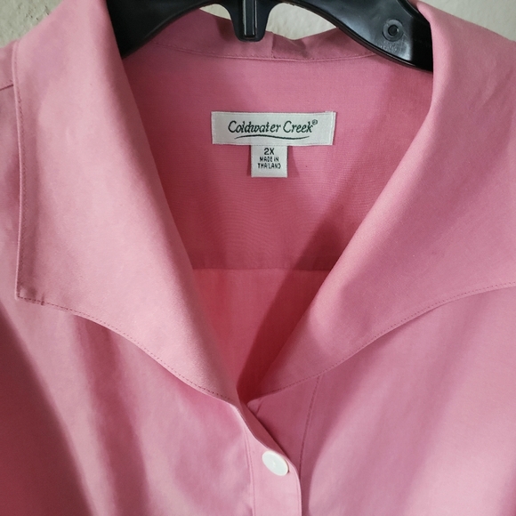Coldwater Creek women's shirt or blouse, size 2X, All Cotton - Picture 3 of 12
